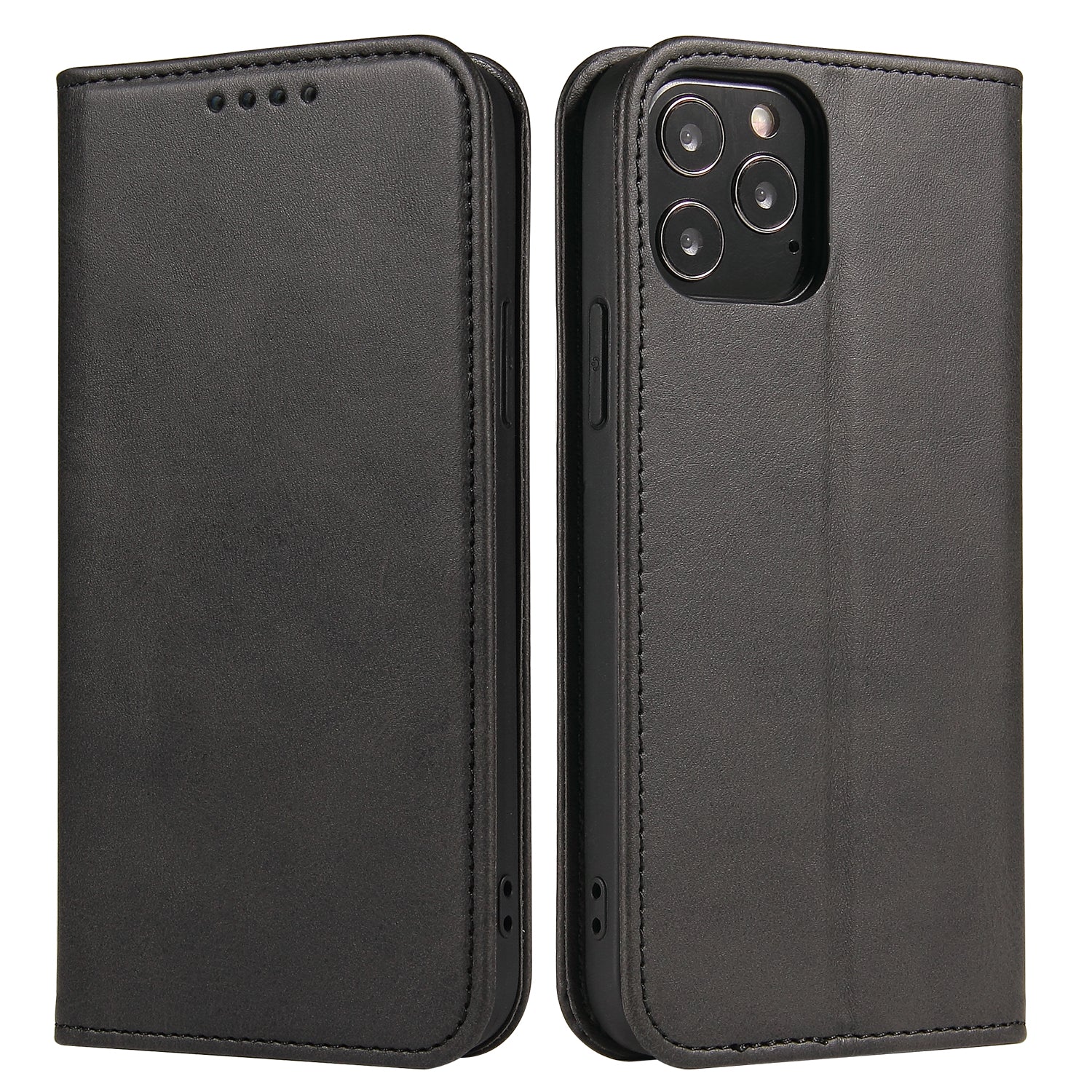 Calf Texture Leather Cover for iPhone 12 Pro Max 6.7 inch Magnetic Stand Phone Case Wallet Calf Texture Leather Cover for iPhone 12 Pro Max 6.7 inch Magnetic Stand Phone Case Wallet